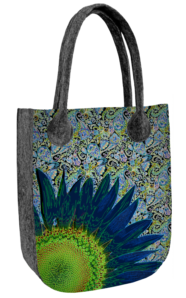 Kabelka City - Blue Flower