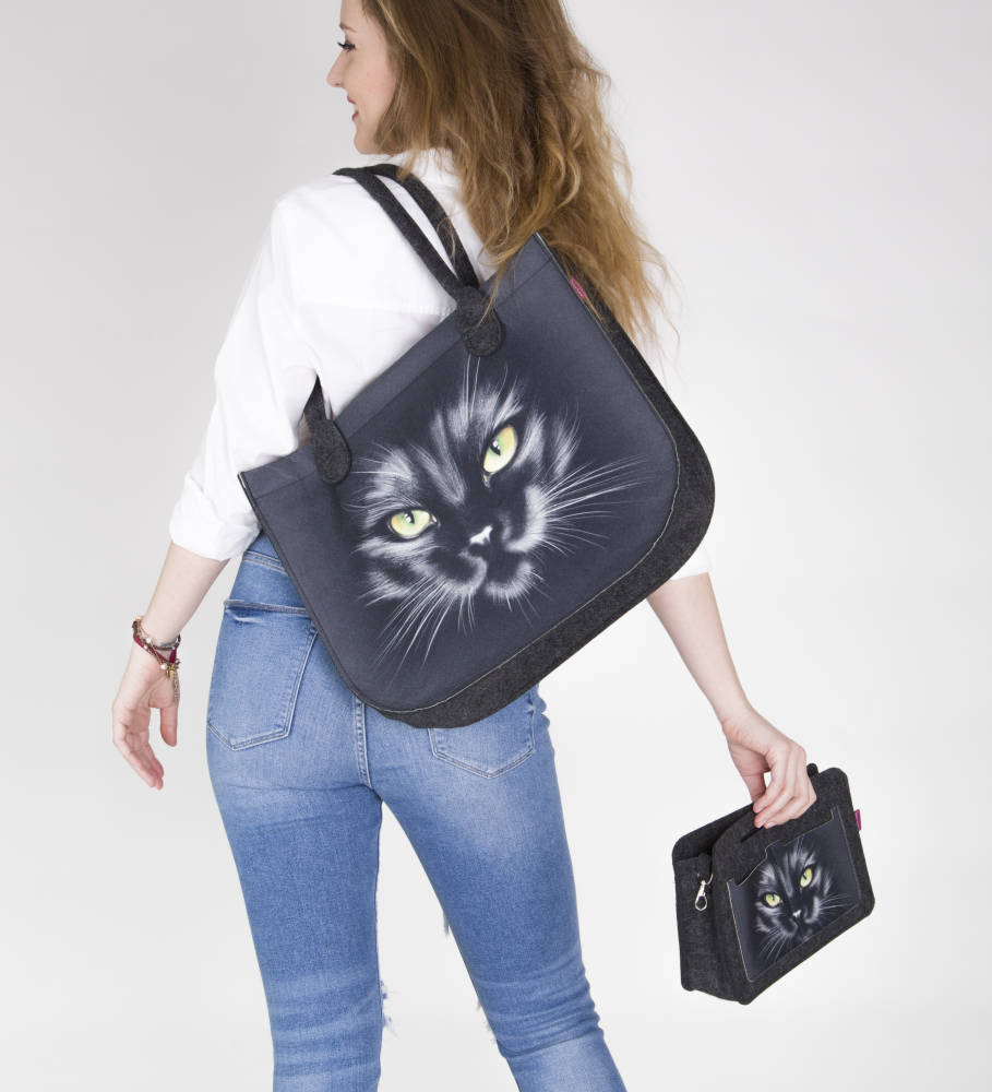 Kabelka Lady XL antracit - Nero