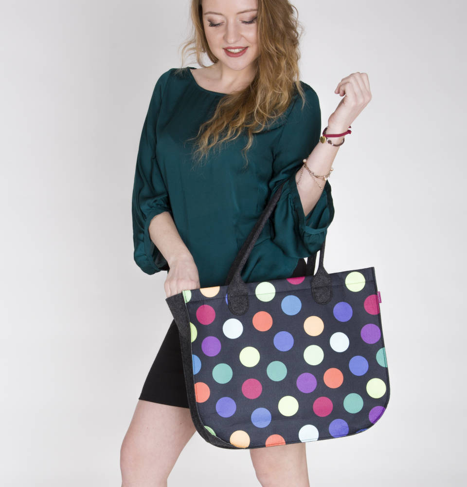 Kabelka Lady XL antracit - Nero